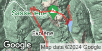 Track GPS Dzień 4:  Evolene - Grimentz
